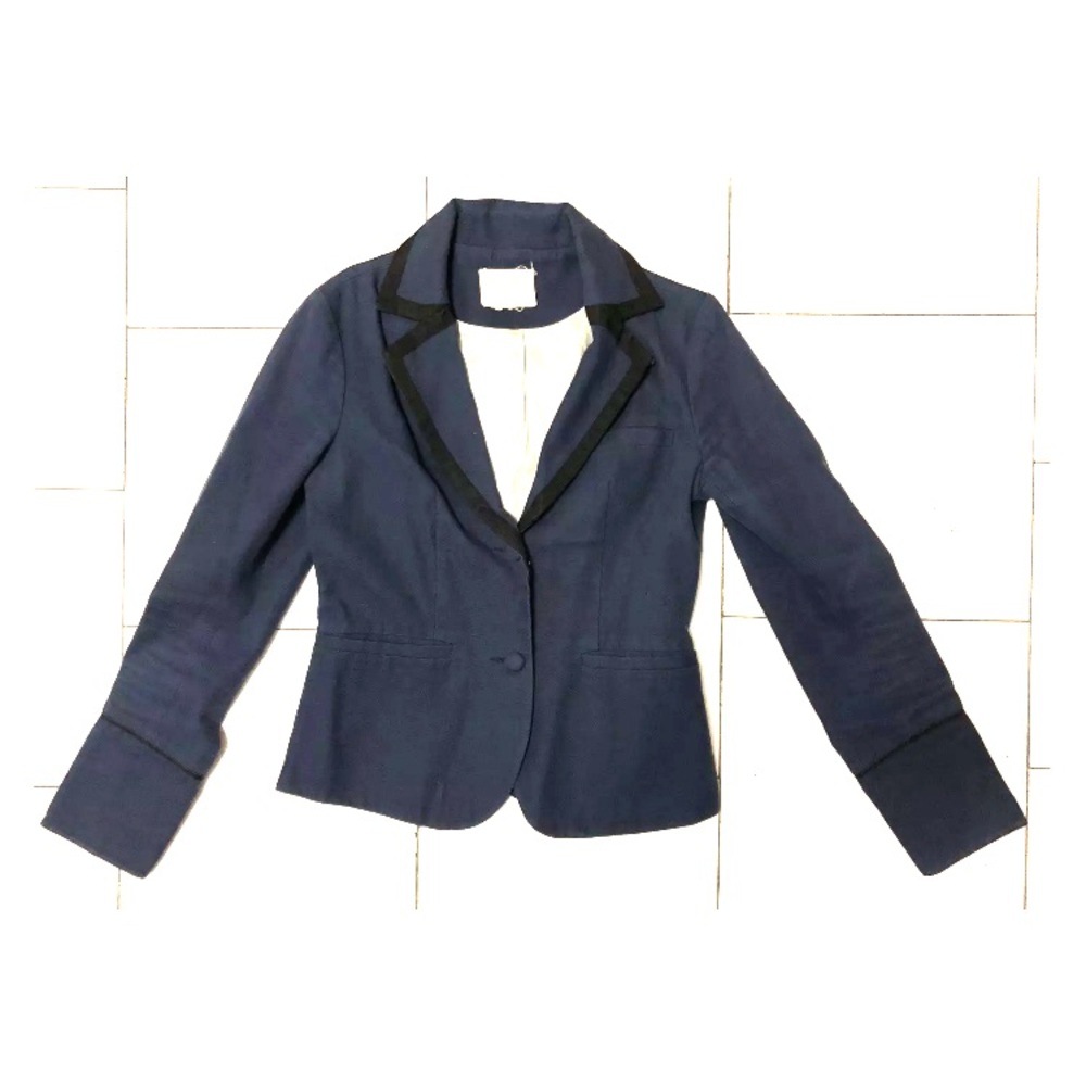 Claudine Khiet Anthropologie urban blazer linen 38